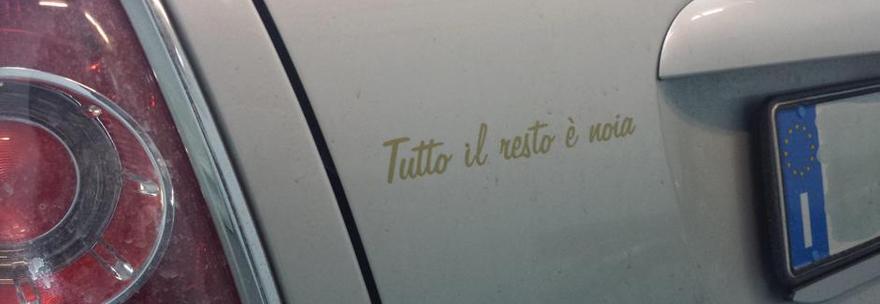 CALIFANO, LA SUA ULTIMA AUTO IN VENDITA. E SUL RETRO SPUNTA LA CITAZIONE - 07/12/2013