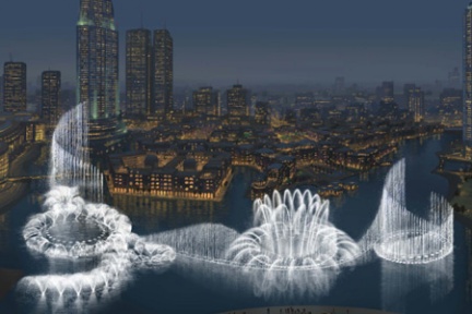 VIDEO SPETTACOLARE: LA FONTANA DI DUBAI CHE BALLA THRILLER A RITMO DI MUSICA - 10/01/2014