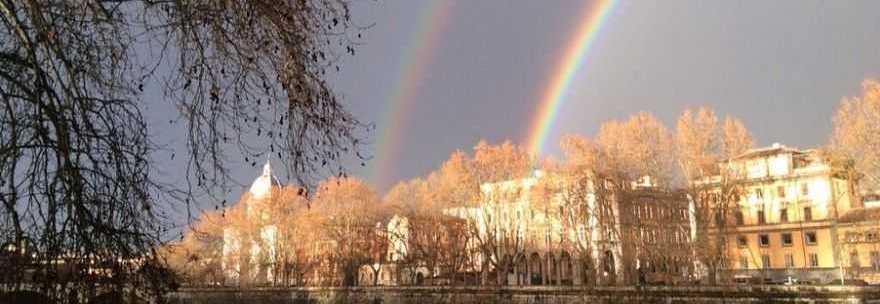 DOPPIO ARCOBALENO NEL CIELO DI ROMA: VALANGA DI FOTO SUL WEB - GUARDA - 19/01/2014