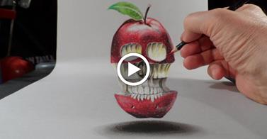 REALIZZAZIONE DI UN FANTASTICO DISEGNO 3D - VIDEO - 18/04/2014