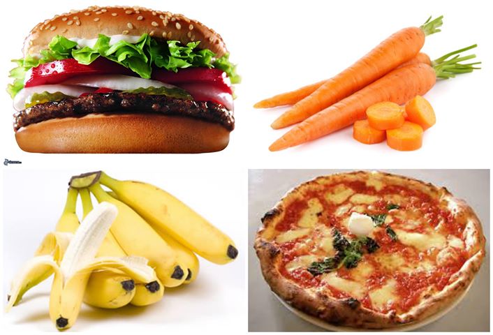 CHE COSA HANNO IN COMUNE 7 PEZZI DI PIZZA, 67 CAROTE, 2 HAMBURGER E 19 BANANE? - NON CI AVETE MAI PENSATO - 10/07/2014