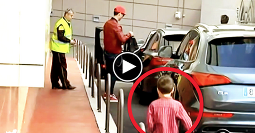 CRISTIANO RONALDO IGNORA UN BIMBO E LUI REAGISCE COSI' - VIDEO - 09/05/2014