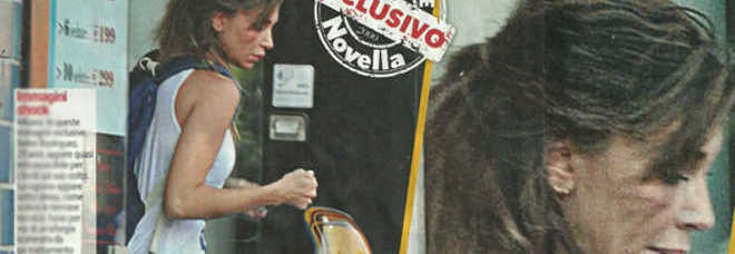 BELEN RODRIGUEZ IRRICONOSCIBILE: VOLTO GONFIO E ZIGOMO NERO - FOTO - 19/06/2014