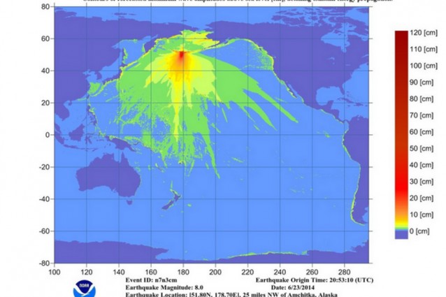 VIOLENTISSIMO TERREMOTO DI MAGNITUDO 8 HA SCOSSO L'ALASKA. RISCHIO TSUNAMI NEL PACIFICO - 24/06/2014