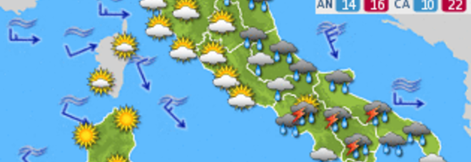 METEO, ANCORA PIOGGIA FINO A MERCOLEDÌ: POI ARRIVA IL CALDO AFRICANO CON 'HANNIBAL' - PREVISIONI - 16/05/2014