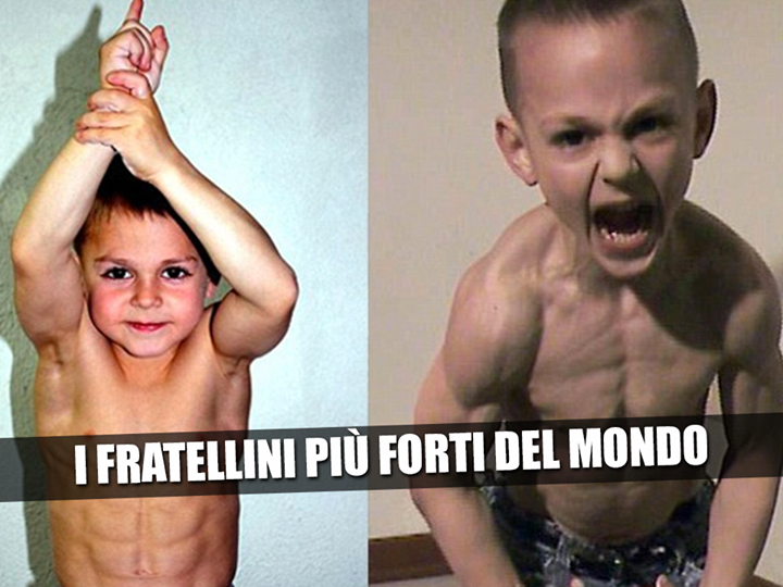 LI CHIAMANO I 'BAMBINI PIU' FORTI DEL MONDO' GIULIANO E CLAUDIO I FRATELLI IN GRADO DI FARE QUESTO - 27/05/2014