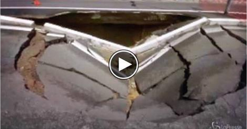 ROMA: CROLLA UN TRATTO DI STRADA, E' ALLARME VORAGINI - VIDEO - 16/06/2014