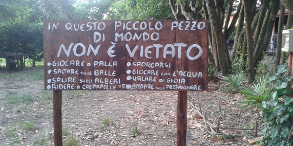 NASCE IL PRIMO ASILO NEL PARCO... DOVE NULLA E' VIETATO - 30/10/2014