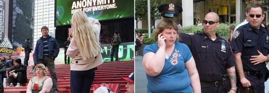 LA FOTOGRAFA PRESA IN GIRO PERCHE' OBESA: LEI SE NE FREGA E GUARDATE COSA FA - 20/11/2014