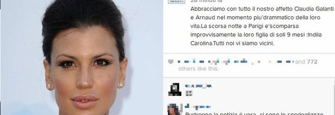 TERRIBILE LUTTO PER CLAUDIA GALANTI, MORTA LA FIGLIA DI 9 MESI: L'ANNUNCIO SUL SOCIAL - 03/12/2014