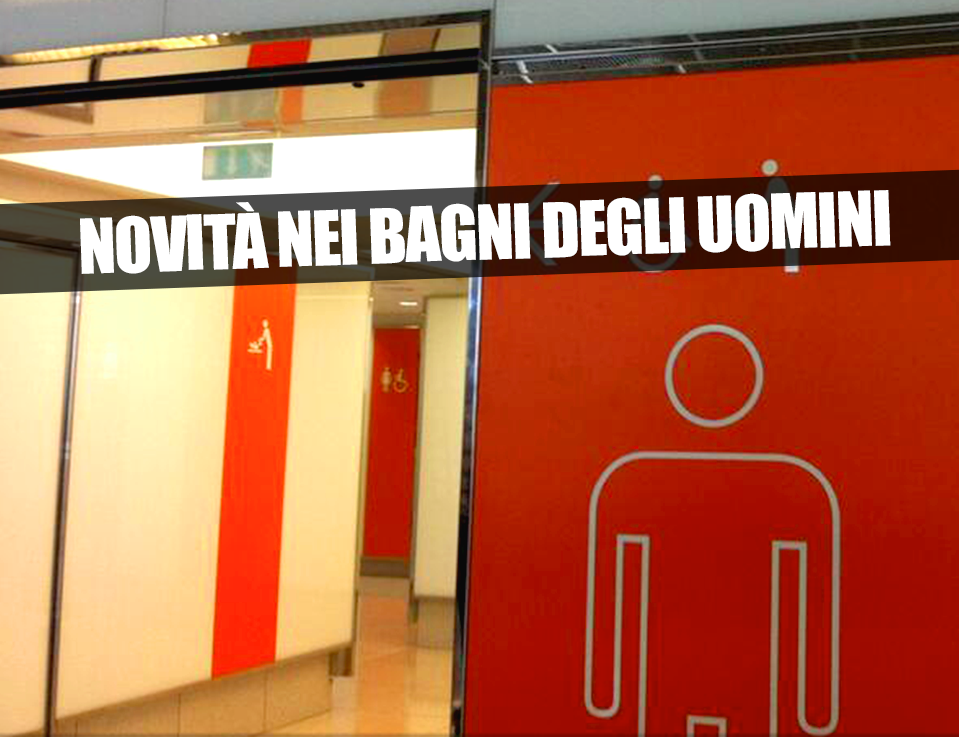 RIVOLUZIONE NEI BAGNI DEGLI UOMINI: IL NUOVO INASPETTATO SERVIZIO - 03/10/2014