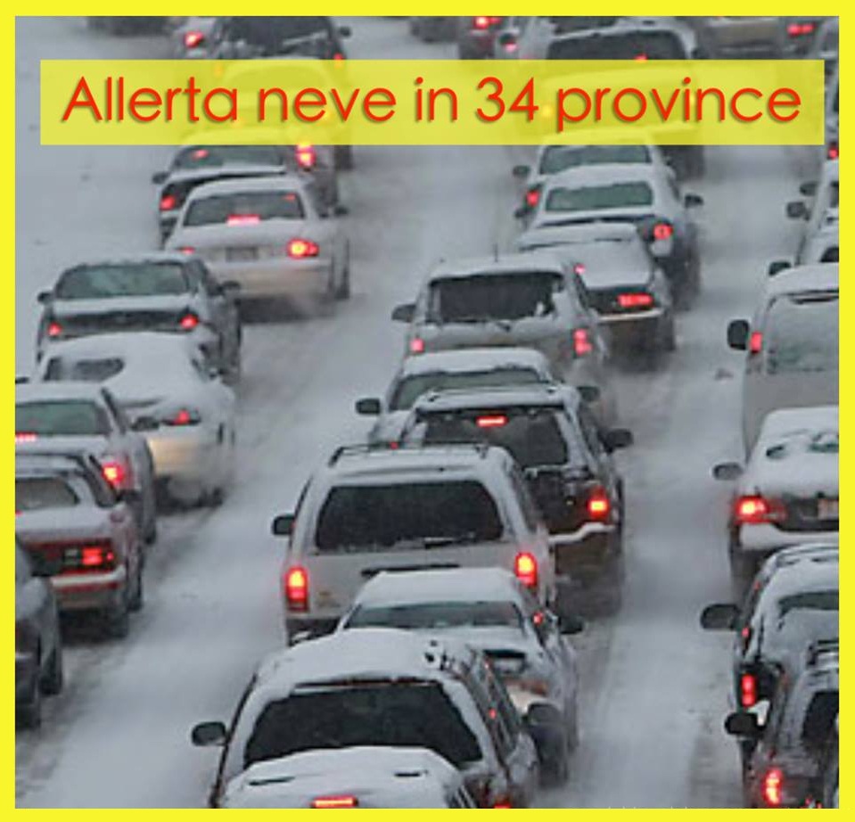 IL CICLONE BIG SNOW SI STA PER ABBATTERE SULL'ITALIA: ECCO TUTTE LE PROVINCE COINVOLTE - 05/02/2015