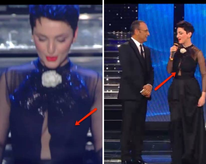 LO AVETE NOTATO TUTTI? IL NUOVO 'DETTAGLIO' DELL'ABITO DI ARISA CHE NON PASSA INOSSERVATO - 11/02/2015