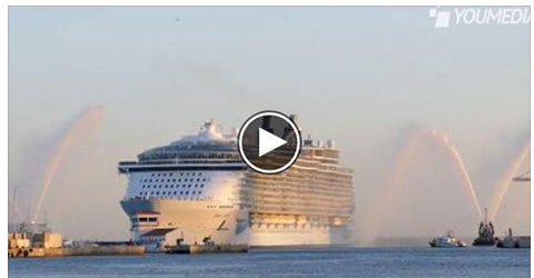 SALPATA DA CIVITAVECCHIA LA NAVE PIU' GRANDE DEL MONDO: LASCERA' TUTTI A BOCCA APERTA - VIDEO - 16/09/2014