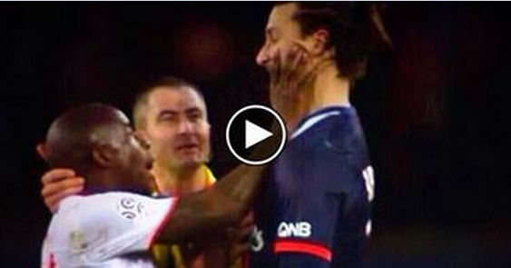 L'INCREDIBILE E INASPETTATA REAZIONE DI IBRAHIMOVIC DOPO AVER SUBITO UNA MANATA AL VOLTO - 22/12/2013
