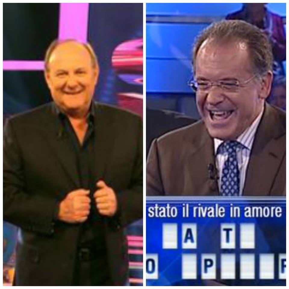 E' SUCCESSO DURANTE LA PRIMA PUNTATA DI 'CADUTA LIBERA': MOMENTO DI IMBARAZZO TRA GERRY SCOTTI E CECCHI PAONE - 05/05/2015