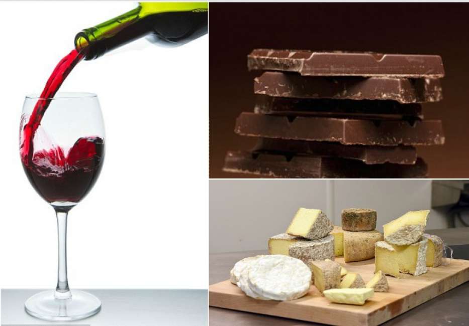 DIMAGRIRE? CON FORMAGGIO, VINO ROSSO E CIOCCOLATO E' POSSIBILE - 11/04/2016