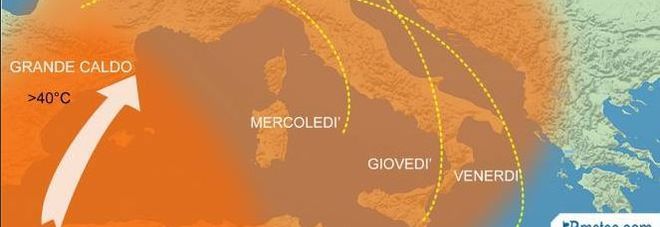CALDO AFRICANO DA DOMANI. ''NOTTI TORRIDE. PUNTE DI 50 GRADI IN MOLTE CITTA''' ECCO DOVE - 20/07/2016