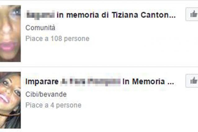 TIZIANA CANTONE NON HA PACE NEMMENO DA MORTA: ECCO COSA STA SUCCEDENDO SU FACEBOOK - 14/09/2016