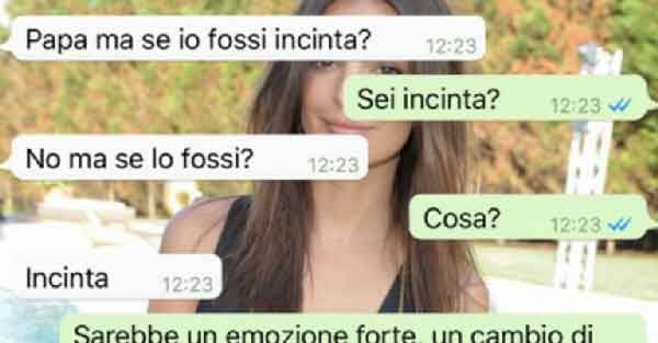 LA GRAVIDANZA INASPETTATA E LA REAZIONE DEL PADRE - 20/09/2016