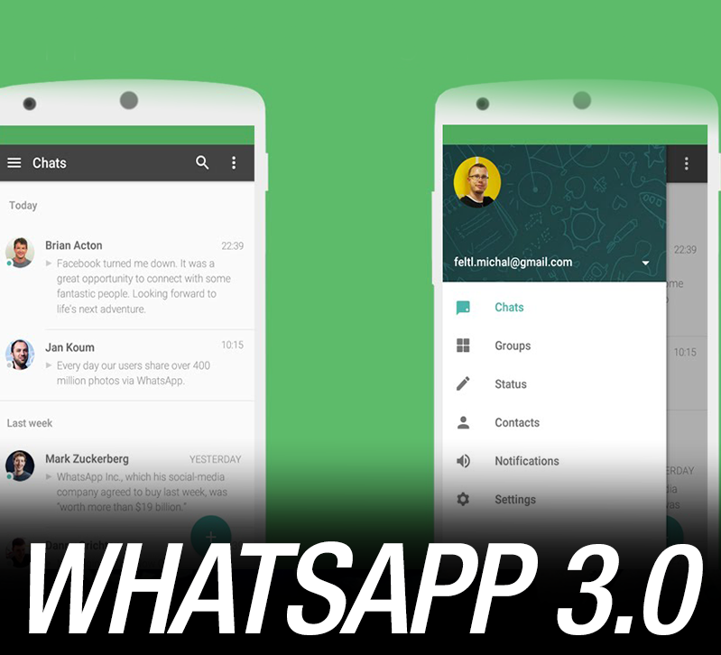 ARRIVATO WHATSAPP 3.0: ECCO TUTTE LE NOVITA' DELL'APPLICAZIONE - 07/05/2015