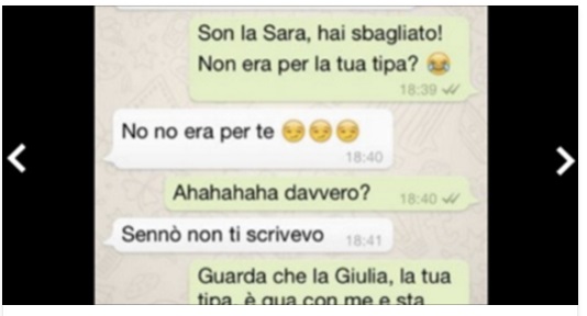TRADIMENTI WHATSAPP: L'ACCOUNT CHE IMMORTALA CENTINAIA DI CASI - 03/11/2016