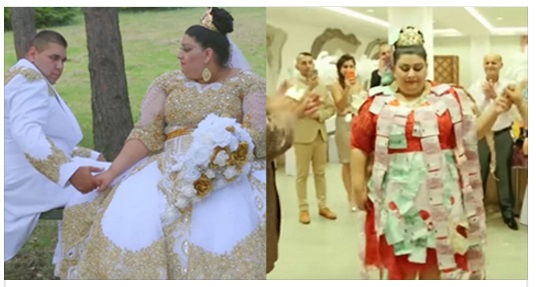 LE NOZZE PIU' TAMARRE DEL SECOLO: ORO E SOLDI OVUNQUE, ANCHE SULLA SPOSA - FOTO - 06/11/2016