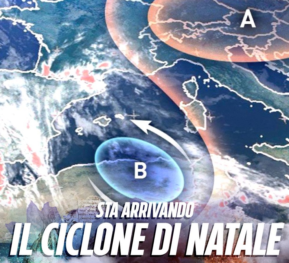 PREVISIONI METEO - CAMBIA TUTTO: ARRIVA IL CICLONE DI NATALE - 17/12/2016