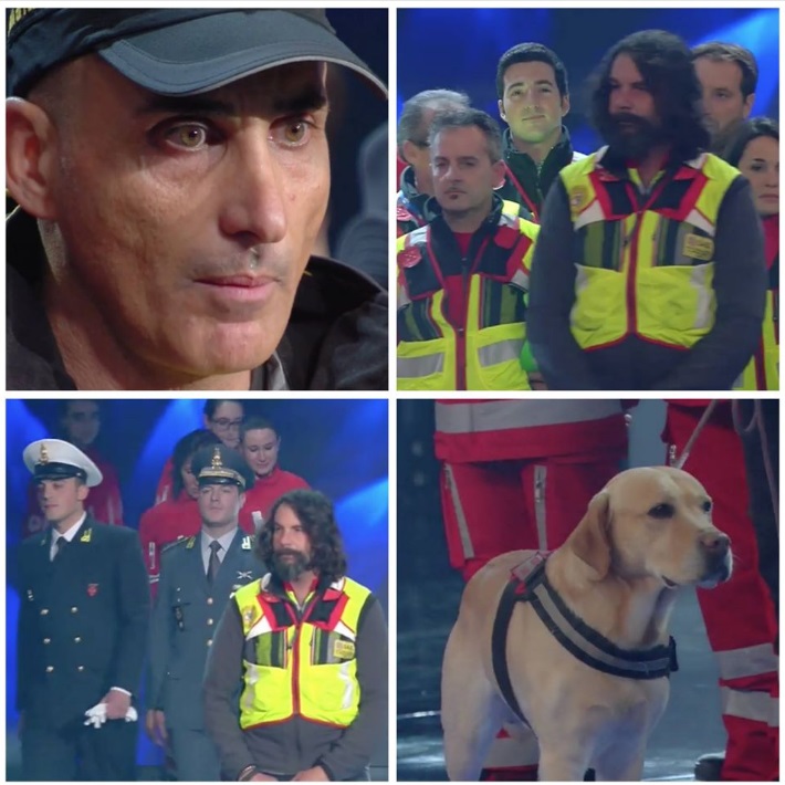 STANDING OVATION PER IL CORPO DEI VIGILI DEL FUOCO CHE HA LAVORATO ALL'HOTEL RIGOPIANO - 07/02/2017