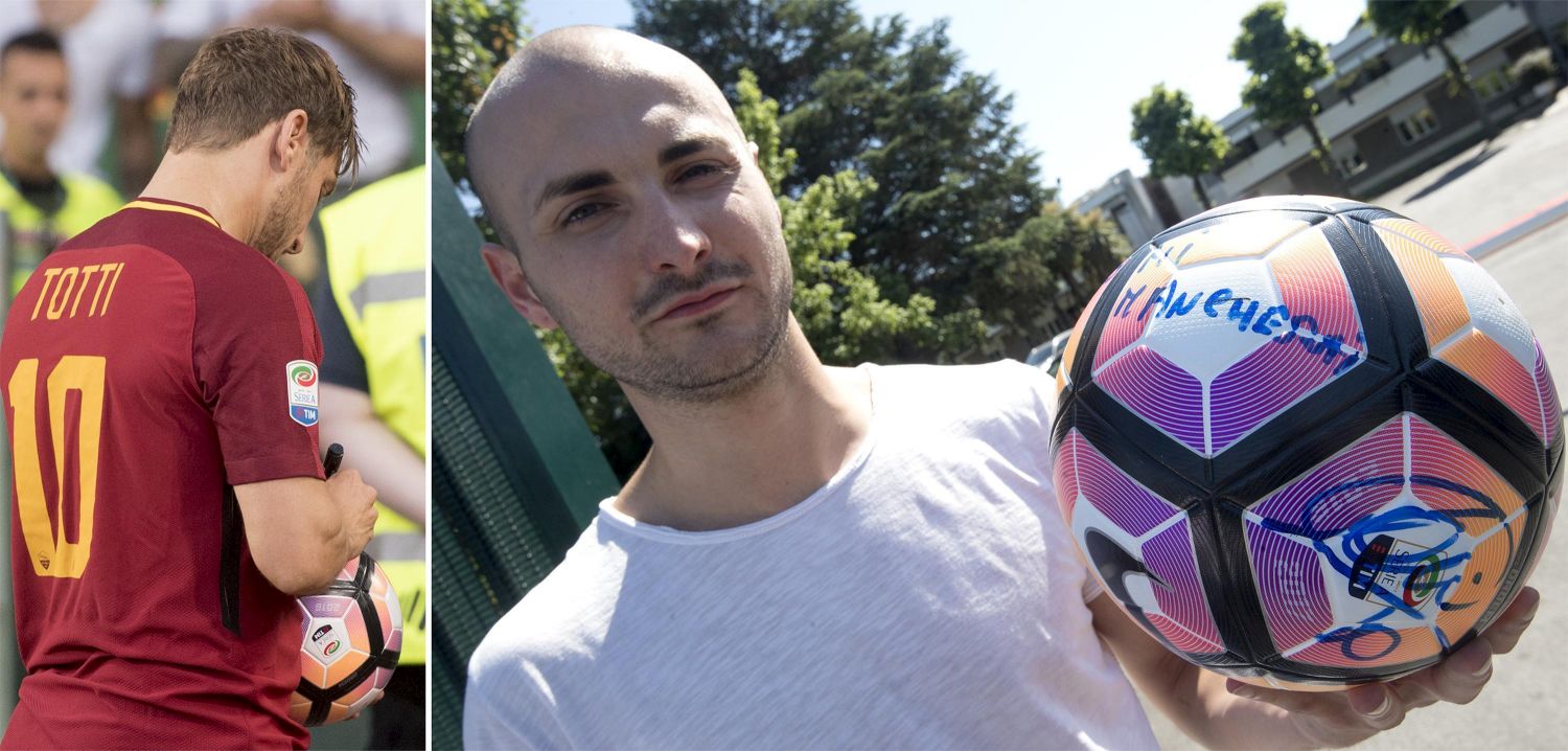 THOMAS LINTOZZI, IL TIFOSO GIALLOROSSO CHE HA RACCOLTO IL PALLONE DI FRANCESCO. ECCO COSA GLI E' SUCCESSO - 30/05/2017