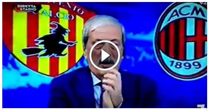 PAREGGIO SHOCK DEL MILAN COL BENEVENTO COL GOL DEL PORTIERE: LA REAZIONE DI CRUDELI FA IL GIRO DEL WEB - 03/12/2017