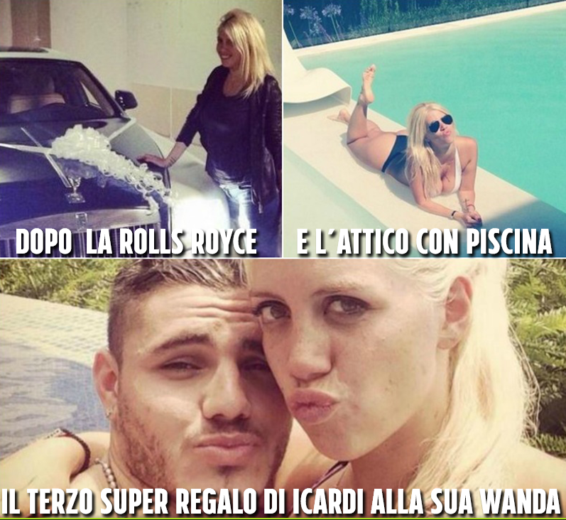 ''ARRIVA UN PO' IN RITARDO, MA ECCO IL REGALO DI SAN VALENTINO'' CON QUESTO MESSAGGIO ICARDI FA LA SUA TERZA SORPRESA A WANDA NARA - 03/03/2016