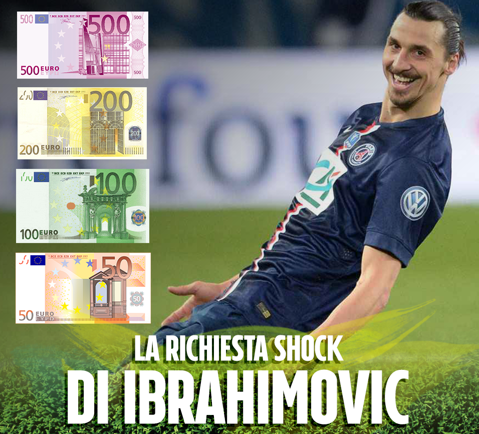 ''ECCO QUANTI SOLDI A SETTIMANA VOGLIO'' LA CIFRA RICHIESTA DA IBRAHIMOVIC NON SI E' MAI SENTITA PRIMA - 01/04/2016