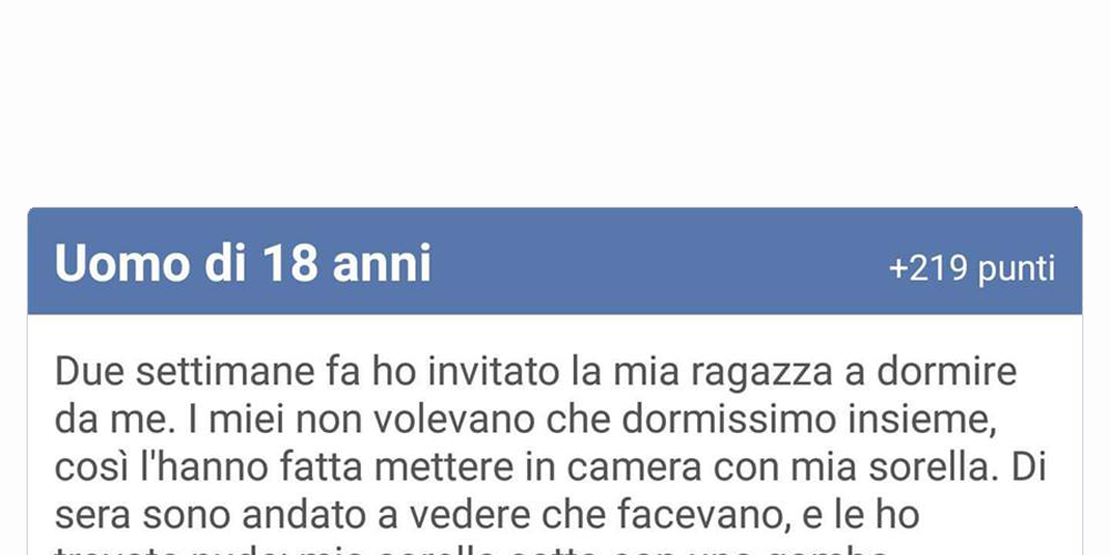 HO INVITATO LA MIA RAGAZZA A DORMIRE DA ME... - 23/05/2016