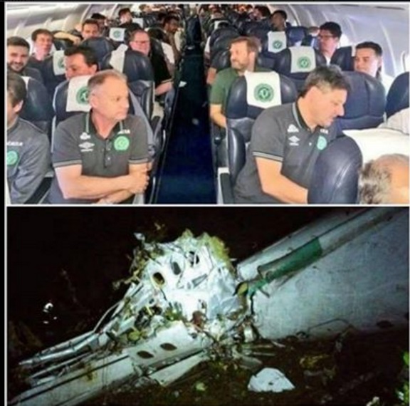 TRAGEDIA IN COLOMBIA: PRECIPITA AEREO CON 81 PERSONE A BORDO ANCHE SQUADRA DI SERIE A - 29/11/2016