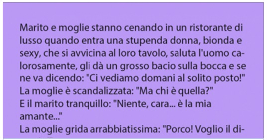 MOGLIE E MARITO AL RISTORANTE... - 30/11/2016