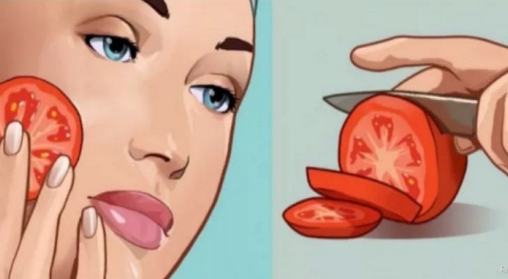 STROFINA UN POMODORO SUL VISO: I RISULTATI SONO SORPRENDENTI - BASTANO SOLO POCHI MINUTI - 27/03/2017