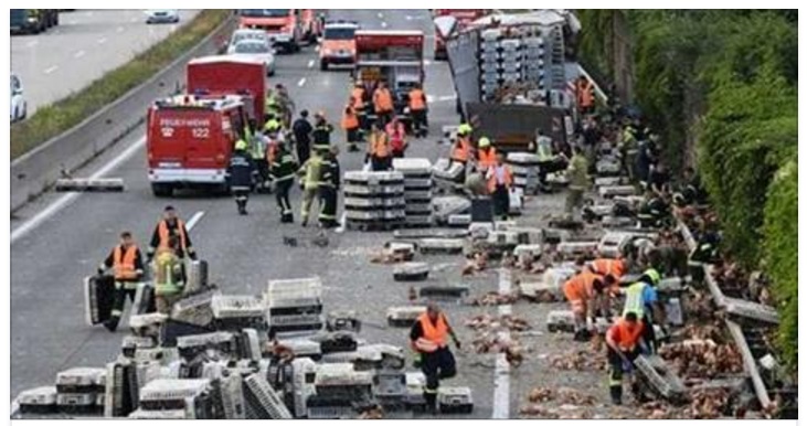 MAXI INCIDENTE IN AUTOSTRADA - NON SI E' MAI VISTA UNA COSA DEL GENERE: ''ASSURDO, GUARDATE'' - 04/07/2017