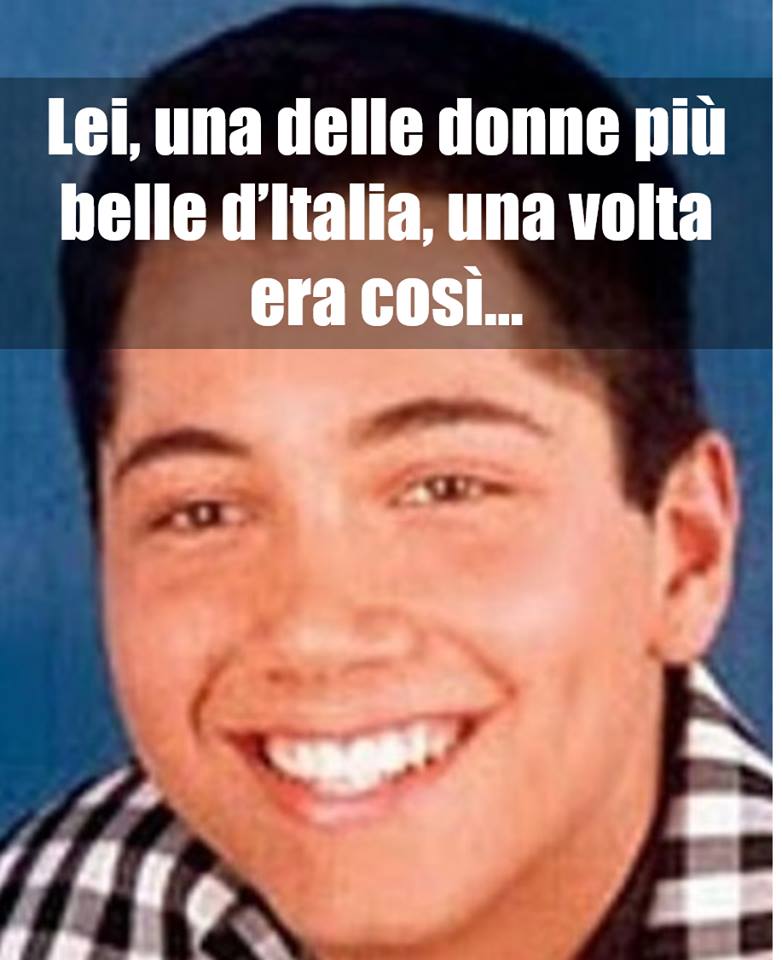 ''UNA VOLTA ERA COSI''' E' UNA DELLE DONNE PIU' BELLE D'ITALIA: NON CI POTRETE CREDERE MA DA GIOVANISSIMO ERA COSI' - LE FOTO INQUIETANTI - 01/12/2017