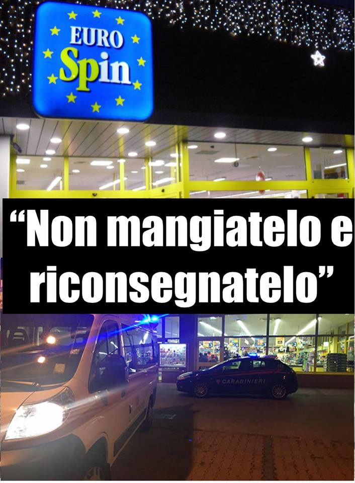 ALLERTA EUROSPIN: ''NON MANGIATELO IL PRODOTTO E' PERICOLOSO'' IL MINISTERO DELLA SALUTE INDICA LE PROCEDURE - 24/01/2018