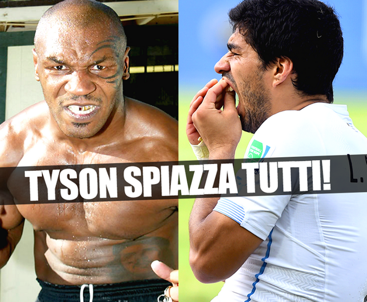 TYSON SPIAZZA TUTTI: ''VE LO DICO IO COSA E' SUCCESSO'' RACCONTA IL MORSO DI SUAREZ A CHIELLINI - 09/07/2014