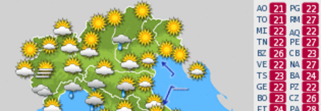 METEO, ARRIVA ''CERBERO'' CHE PORTA SOLE E CALDO NEL WEEKEND - PREVISIONI - 16/10/2014