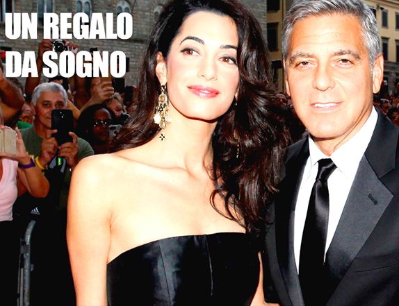 IL REGALO DI NOZZE CHE GEORGE CLOONEY HA FATTO AD AMAL VA BEN OLTRE IL CONCETTO DI ''SPESA FOLLE'' - 20/10/2014