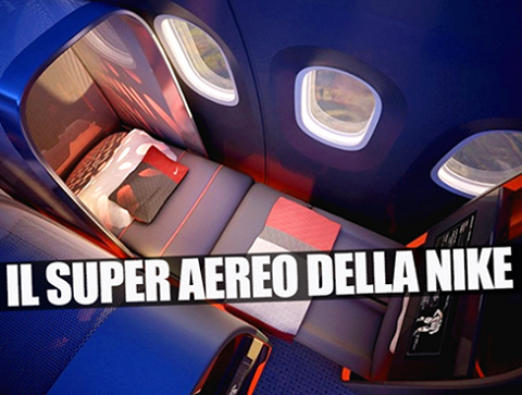 BELLISSIMO E INNOVATIVO. ARRIVA L'AEREO DA SOGNO DELLA NIKE - 15/12/2014