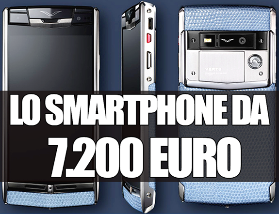 UNO SMARTPHONE DA RECORD: VALE 7.200 EURO: ECCO PERCHE' E' COSI' SPECIALE - 30/10/2014