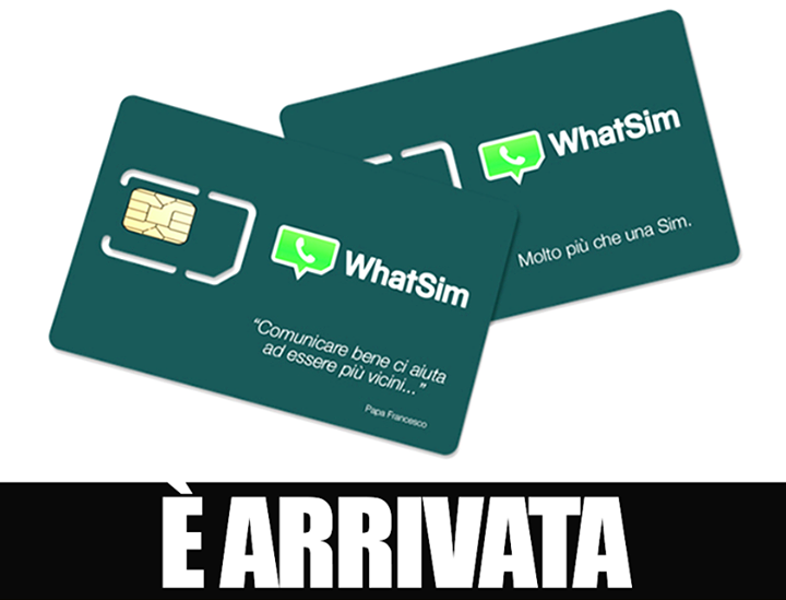 E' ARRIVATA IN ITALIA ''WHATSIM'' ECCO COS'E' E COME FUNZIONA - 21/01/2015
