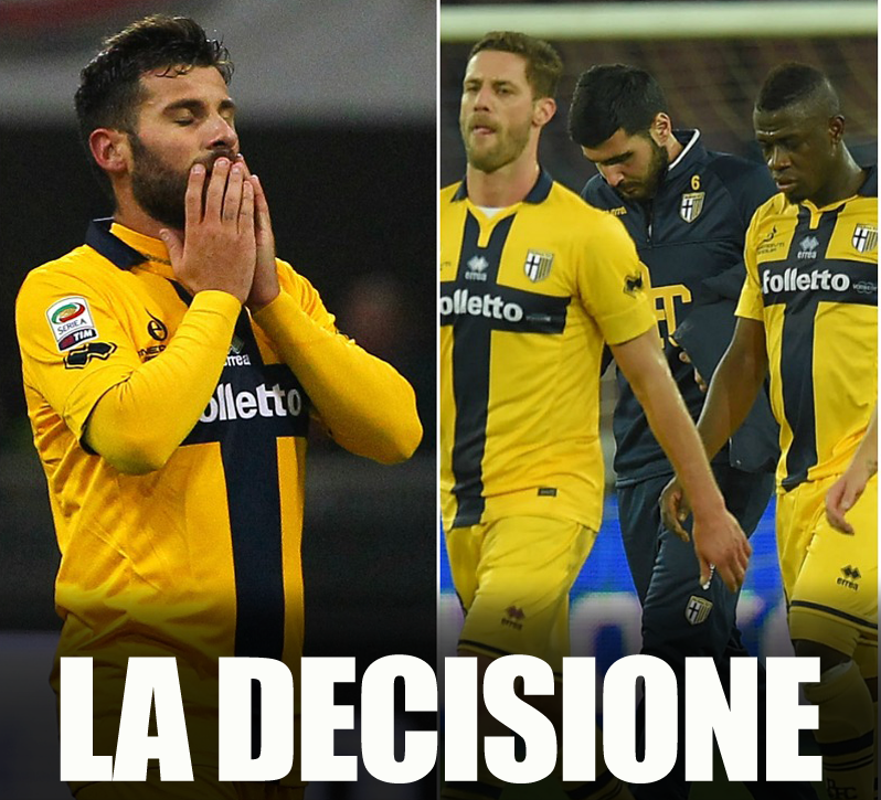 ULTIM'ORA: ARRIVA LA CLAMOROSA DECISIONE DEI GIOCATORI DEL PARMA - SCOPPIA IL CAOS - 27/02/2015