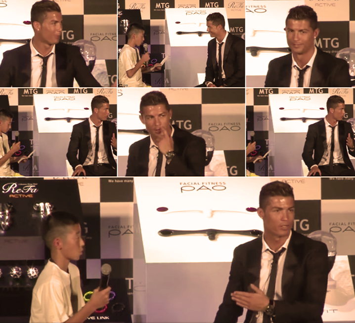 ''MI CHIAMO YOTA E SOGNO DI GIOCARE A CALCIO'' IL PUBBLICO RIDE DELLE DIFFICOLTA' MA INTERVIENE RONALDO - 06/05/2015