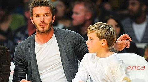 David Beckham coinvolto in un incidente, con lui il figlio - 26/10/2013