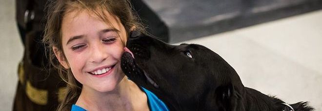 IN AEROPORTO C'È IL CANE-HOSTESS, FRA I PASSEGGERI COME ANTISTRESS: ''ACCAREZZAMI'' - 24/12/2013